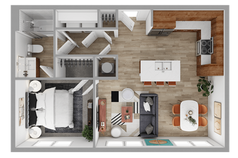 1 bed 1 bath A at The Waverly at Winter Haven Apartments, Winter Haven